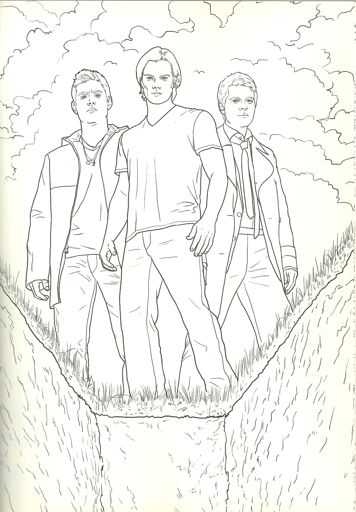 coloring pages for adults supernatural