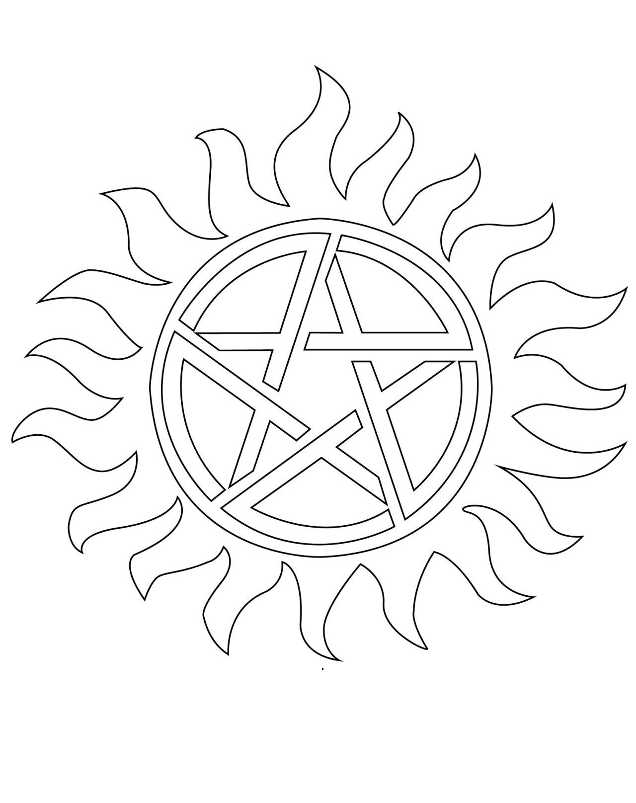 supernatural coloring pages anti posessiin