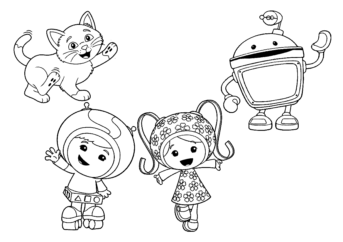 team umizoomi coloring pages free printable