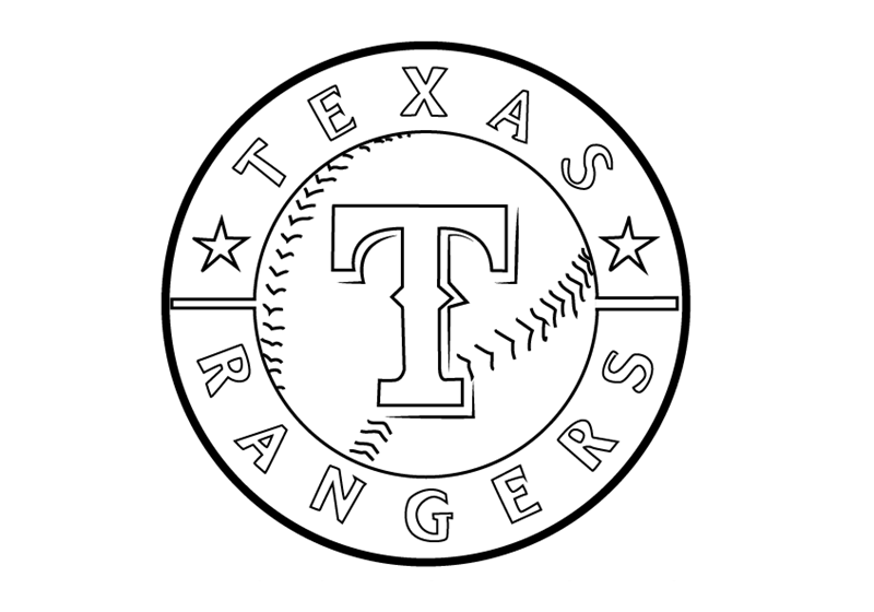 printable texas rangers coloring pages