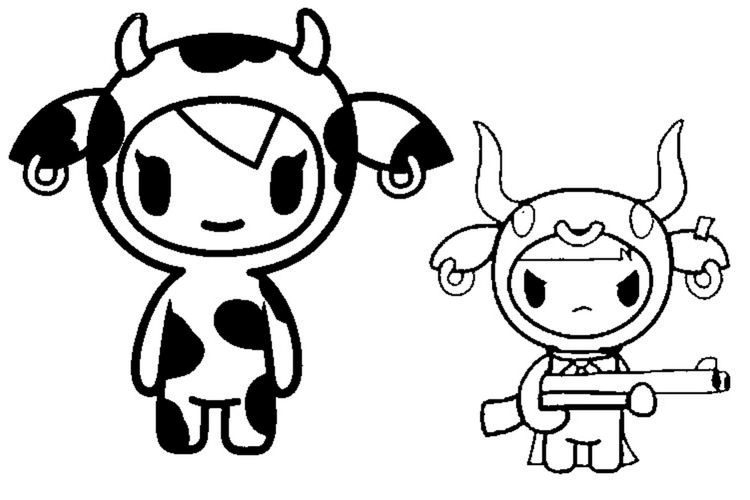free coloring pages simple tokidoki