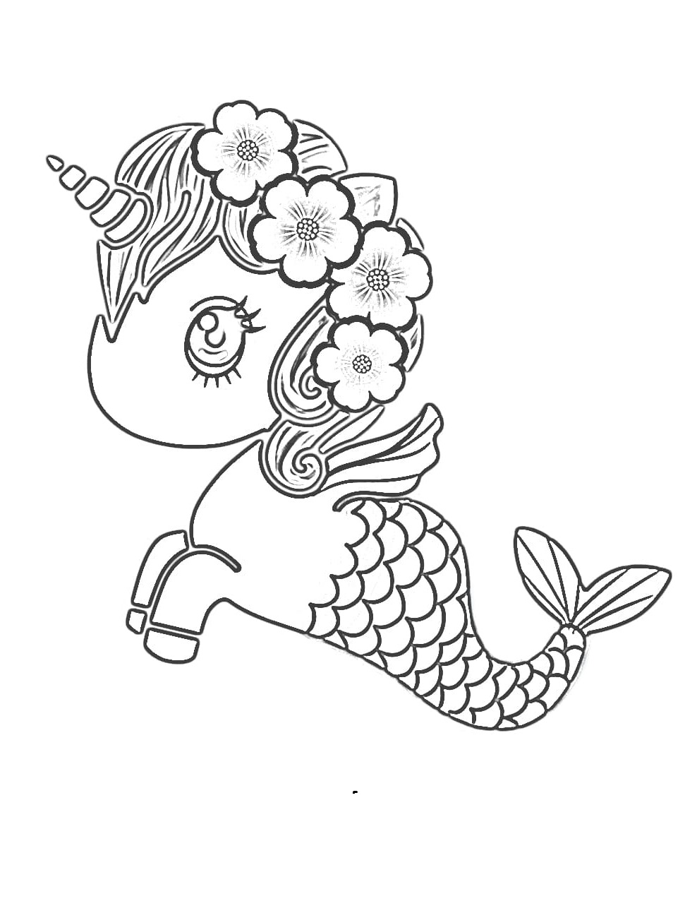 tokidoki mermaid coloring pages