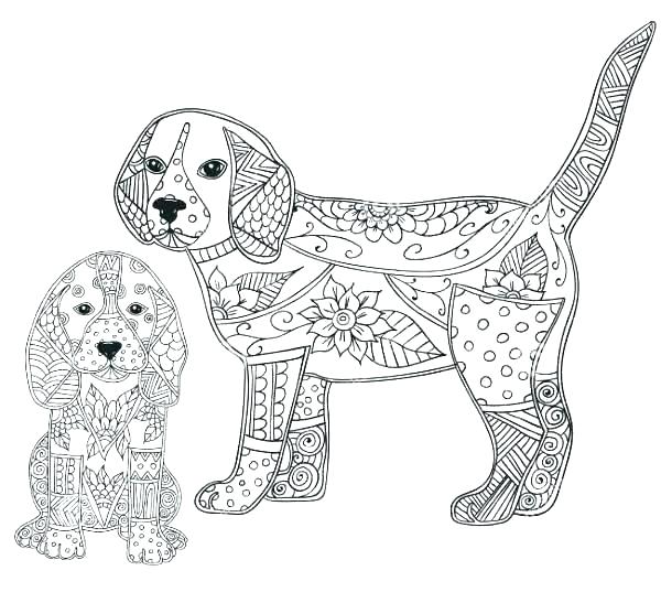 puppy coloring pages for adults