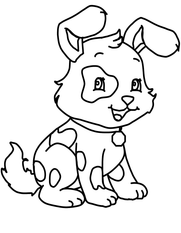 puppy coloring pages for free