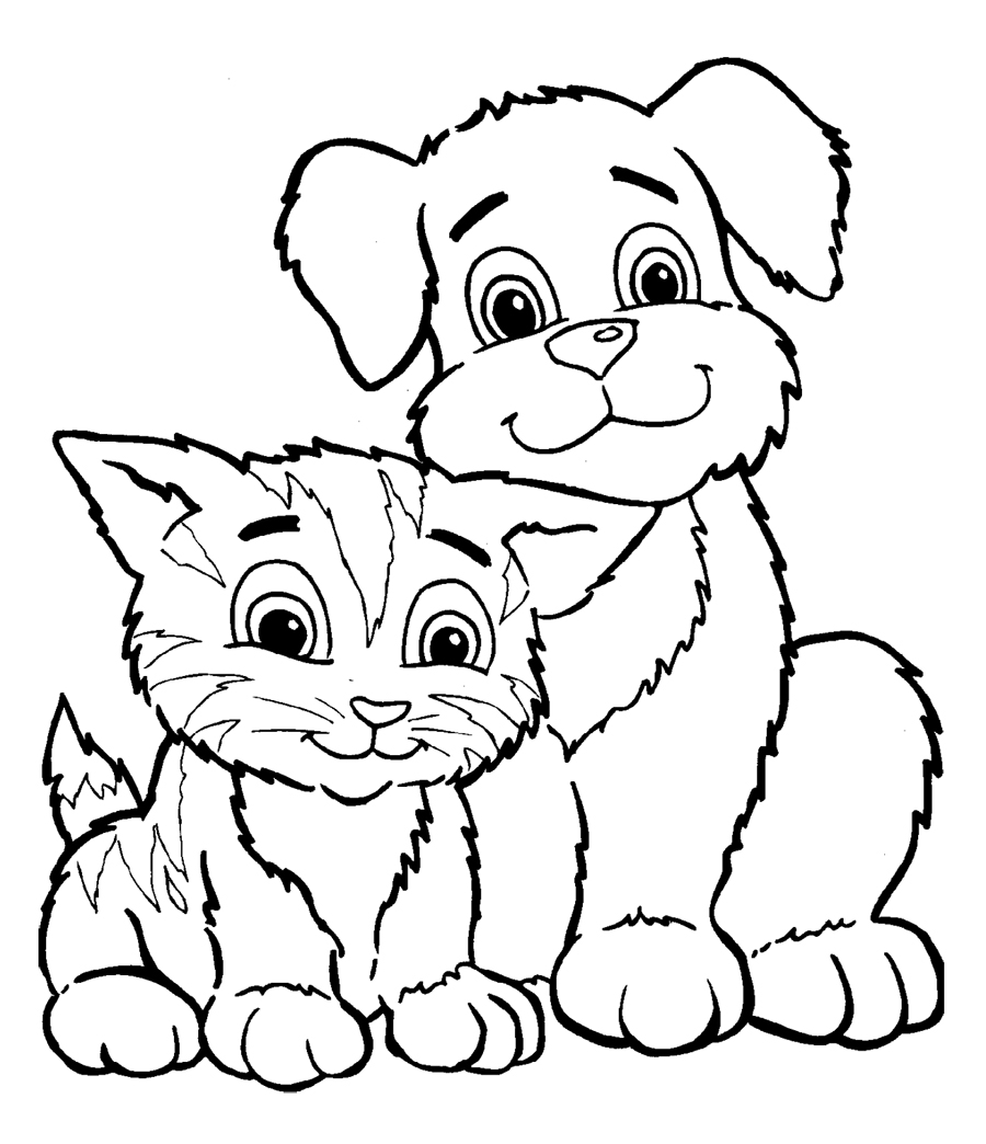 puppy coloring pages to print