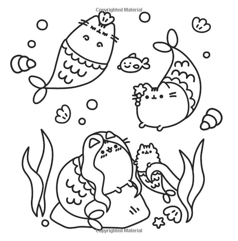 pusheen coloring pages free