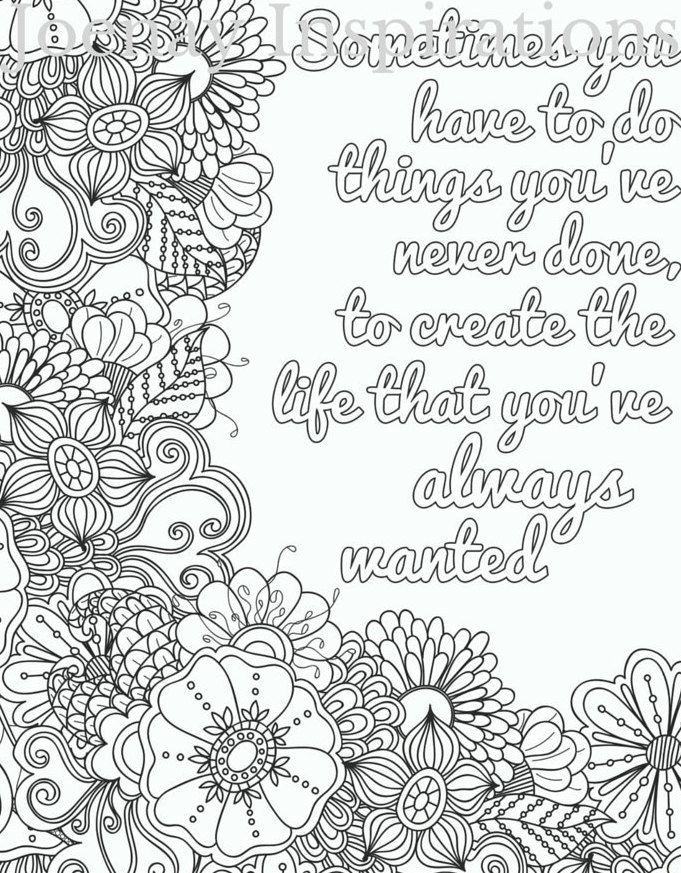 quote coloring pages free printable