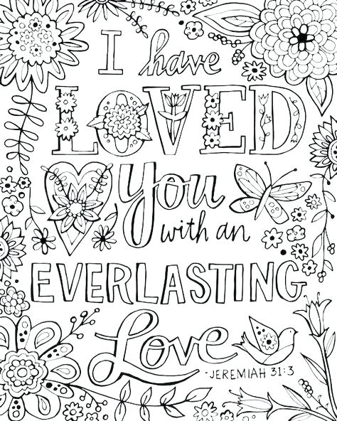 quote coloring pages love