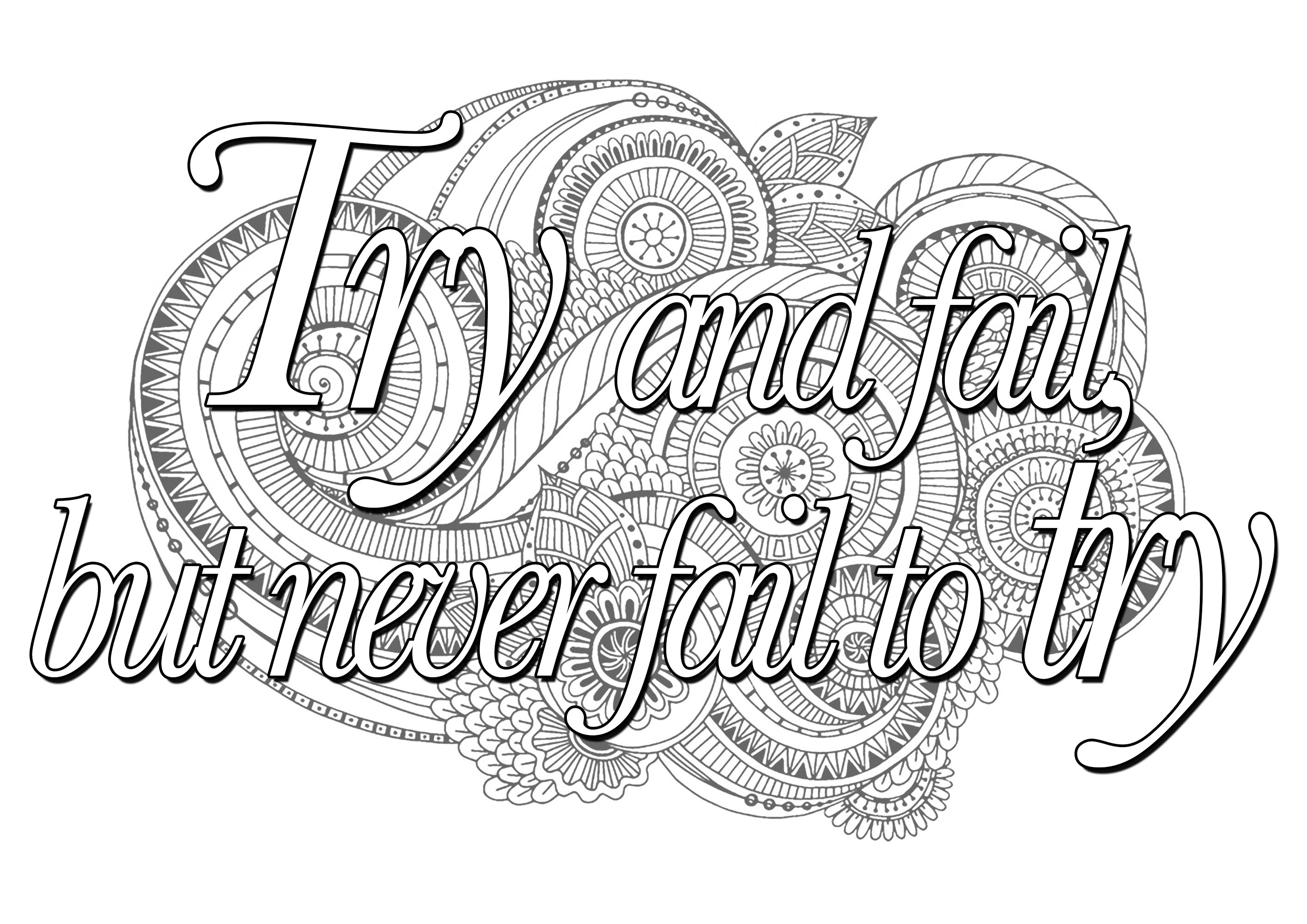 quote coloring pages stress free