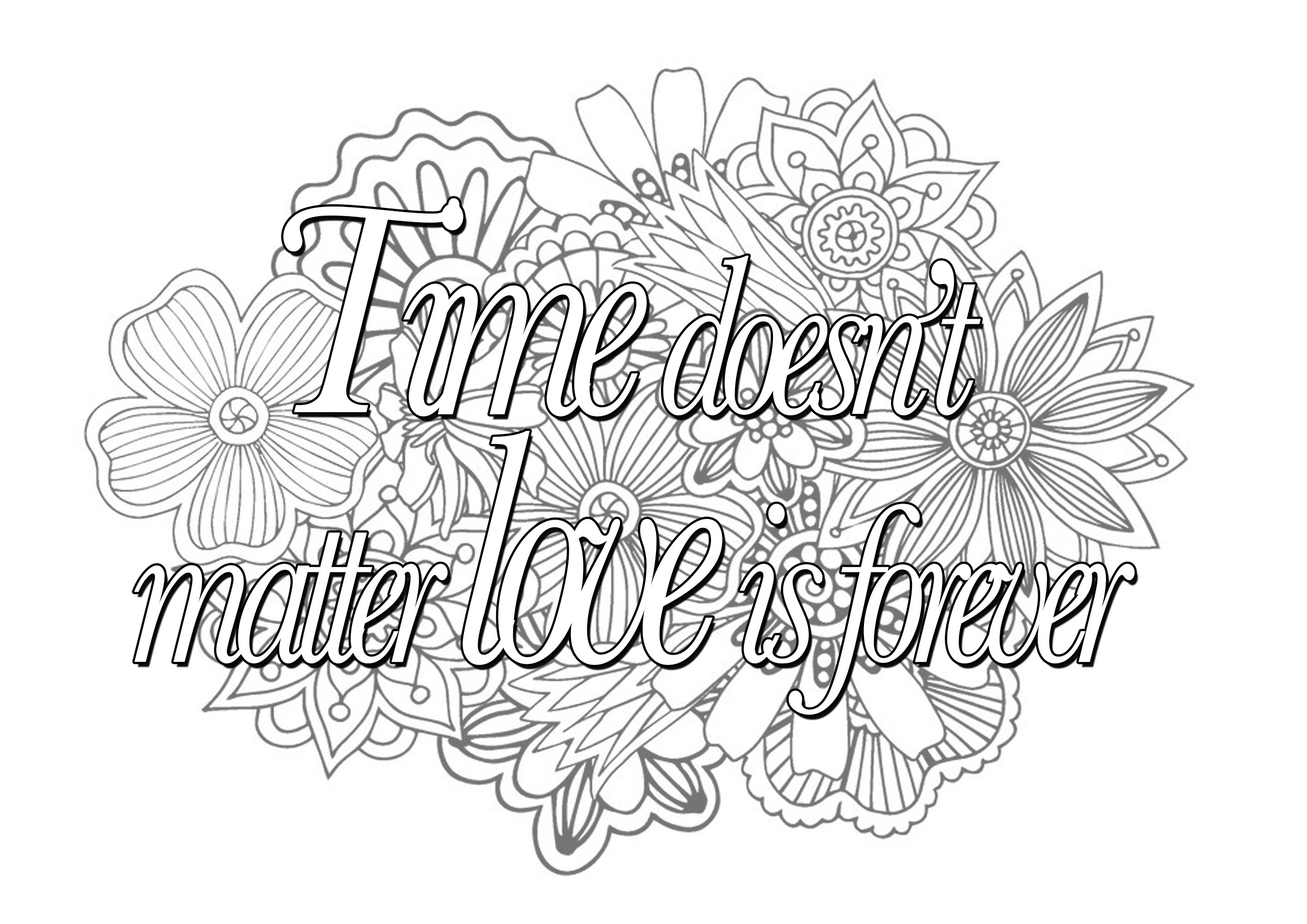 quote coloring pages with background