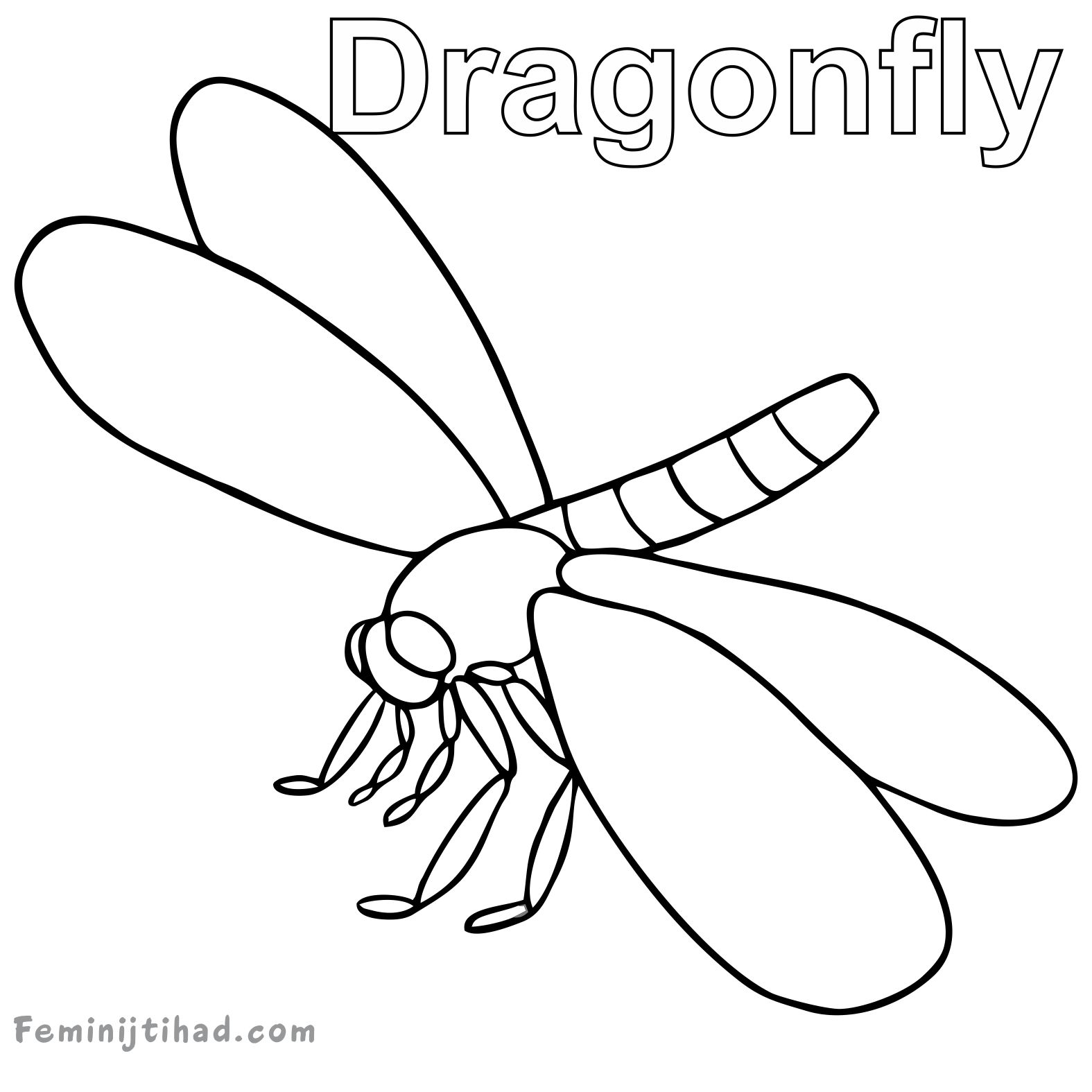 ragonfly coloring sheets printable