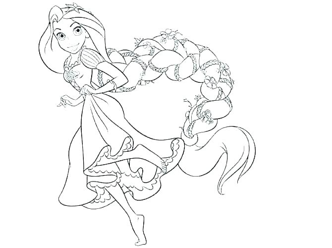 rapunzel princess coloring pages