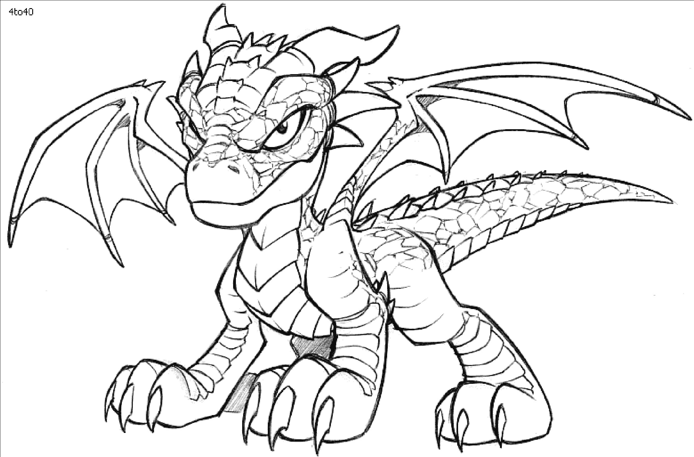 realistic dragon coloring pages