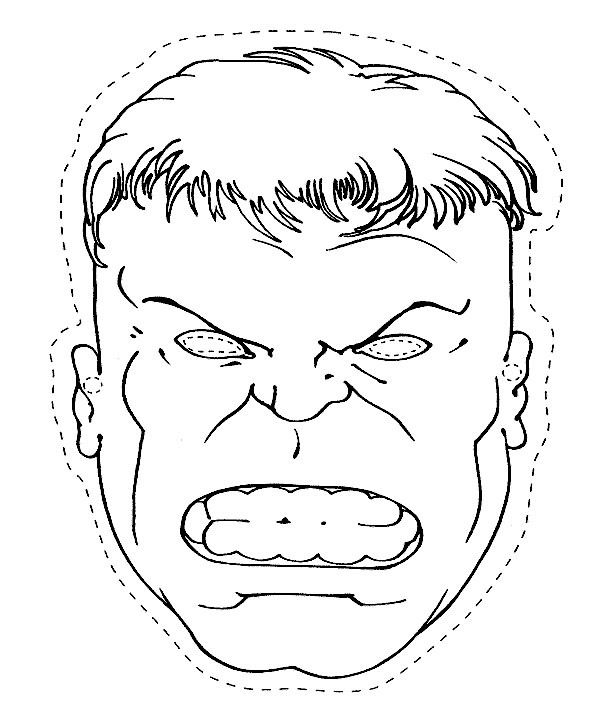 red hulk coloring pages