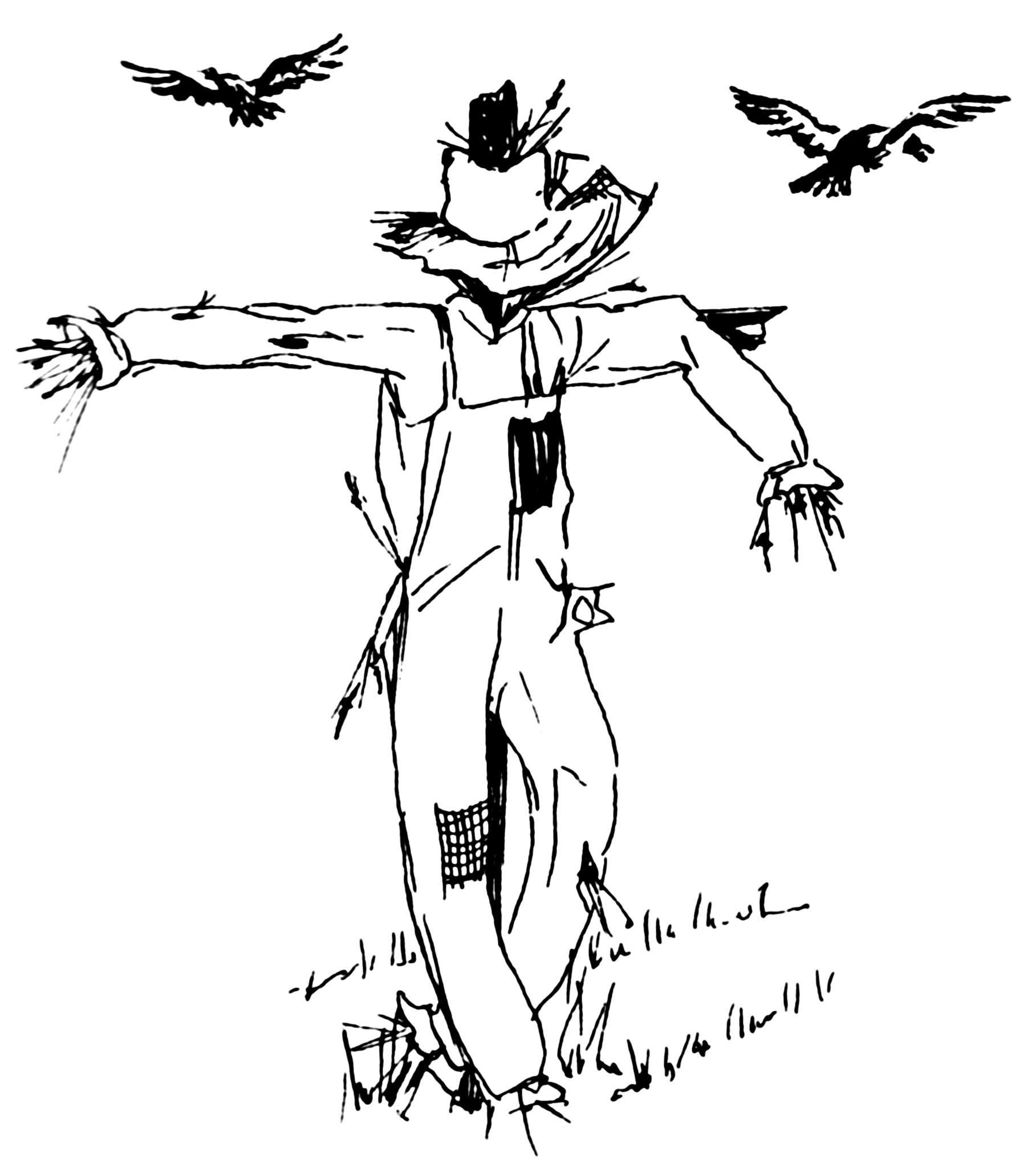 free coloring pages scarecrow