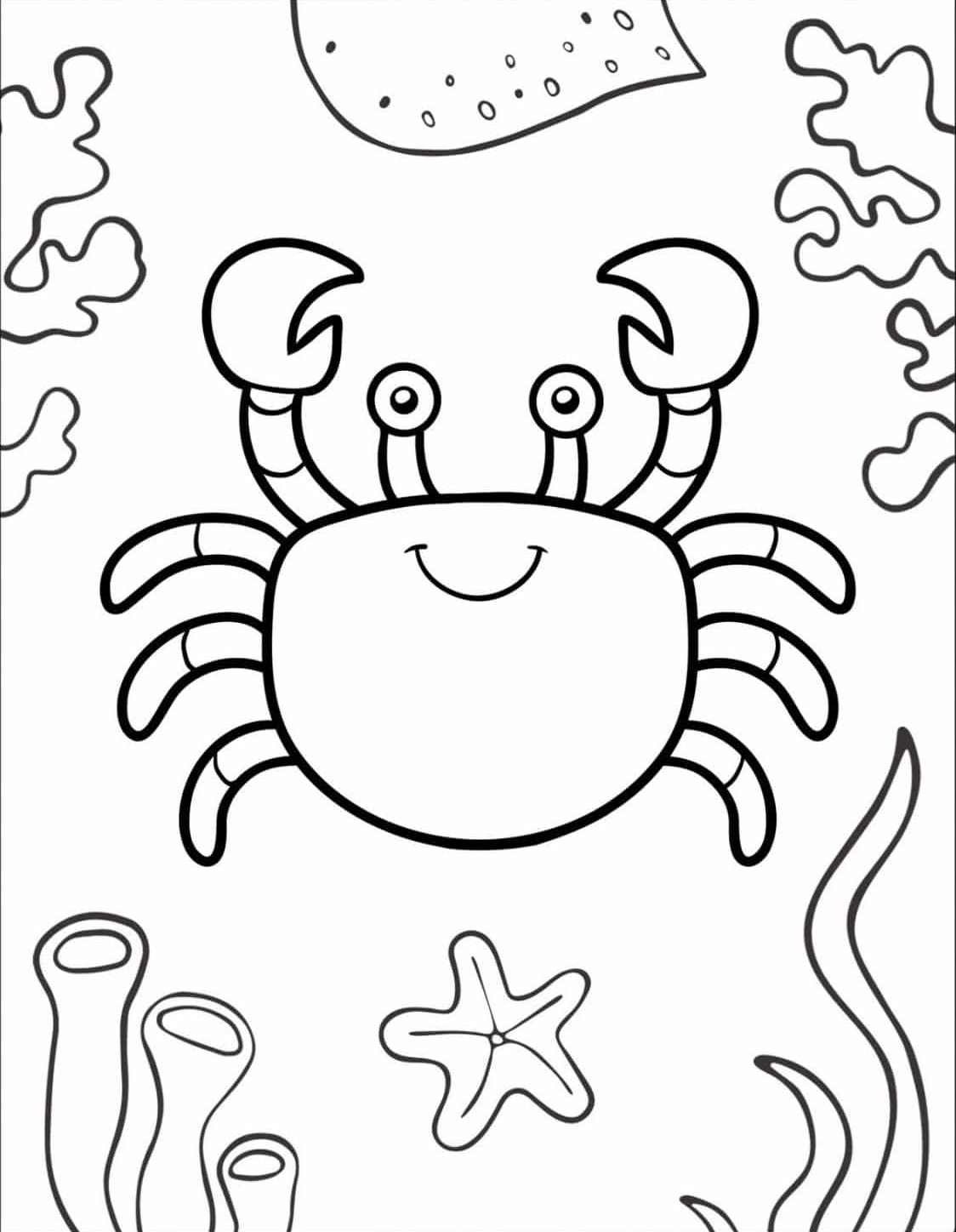 free sea creatures coloring pages
