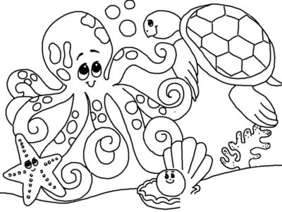 sea creatures coloring pages printables