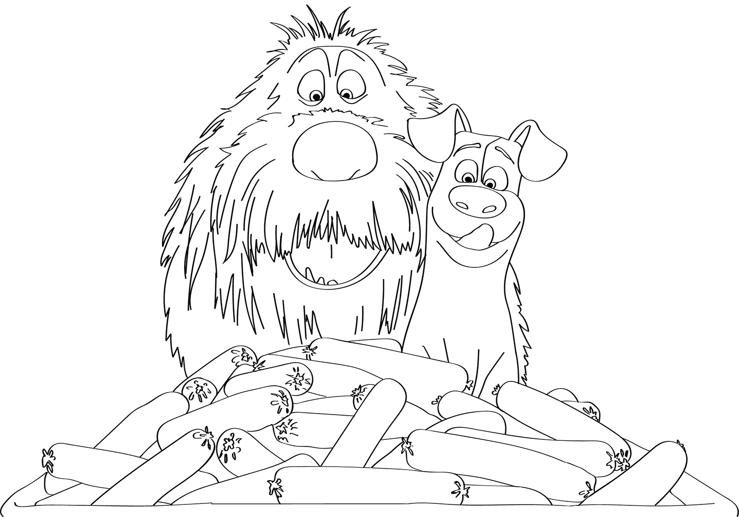free coloring pages secret life of pets