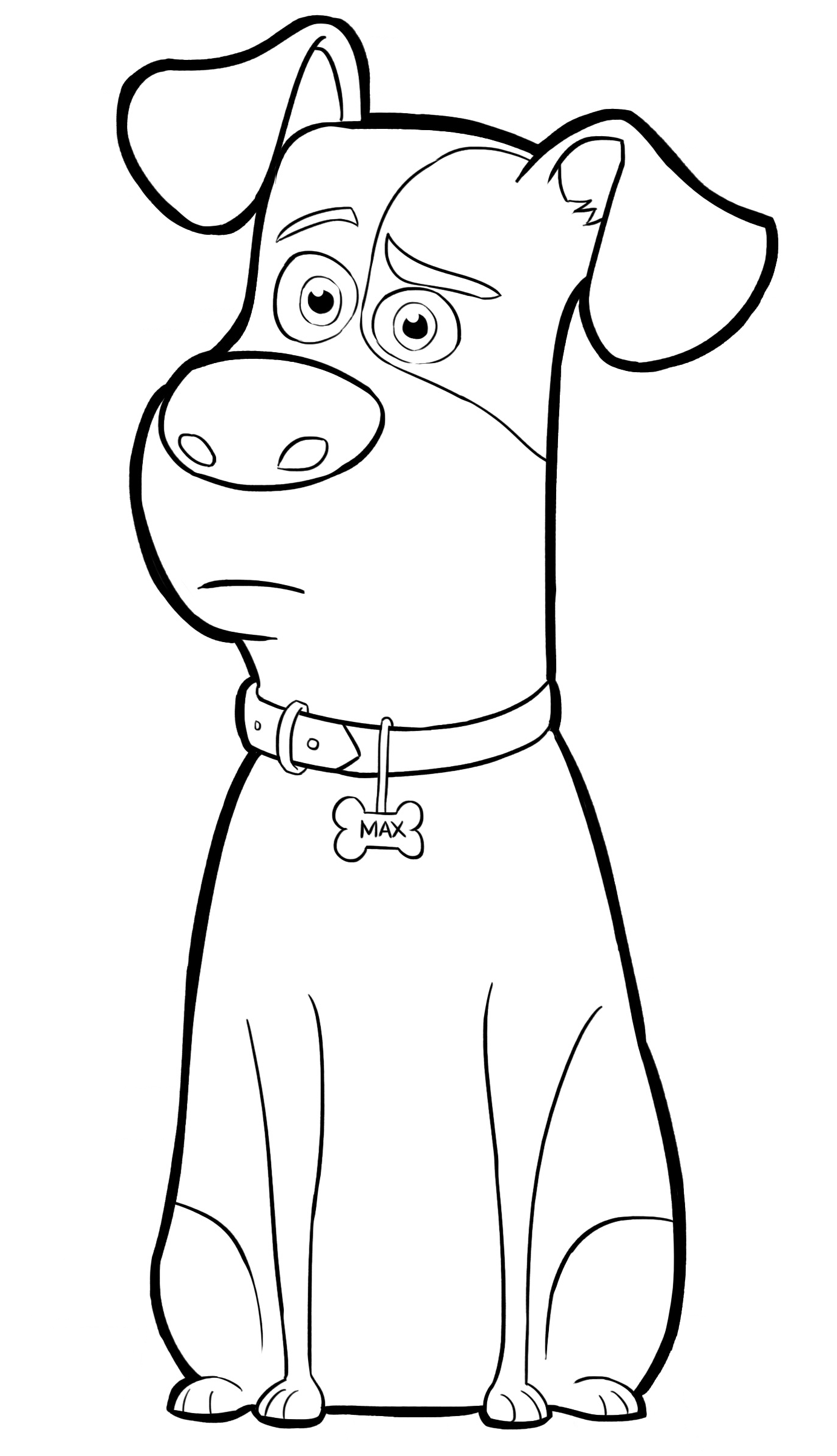 secret life of pets coloring pages max