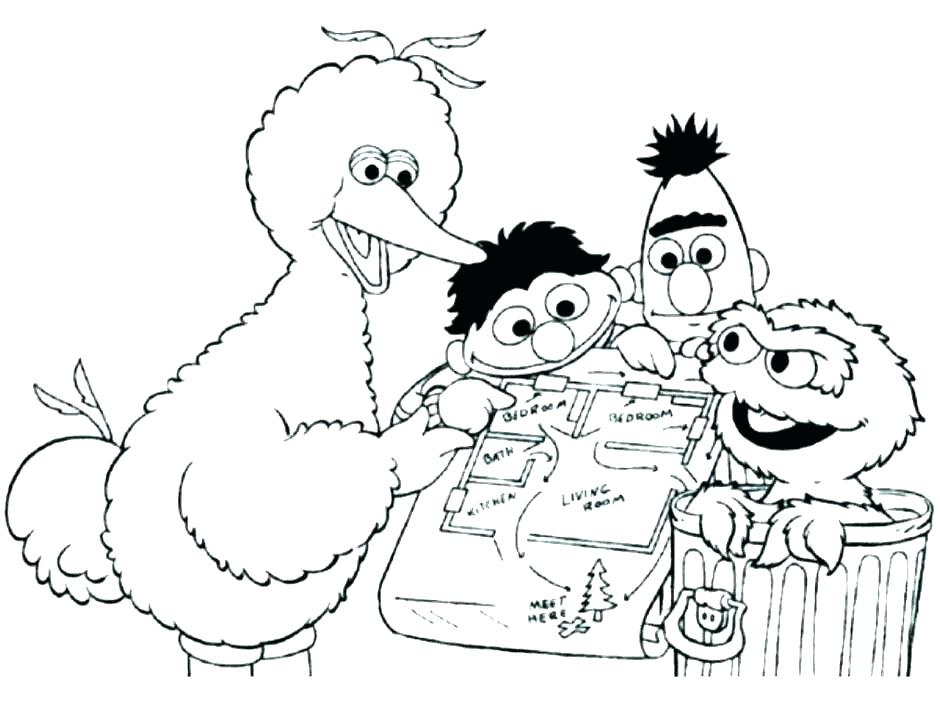 sesame street elmo coloring pages