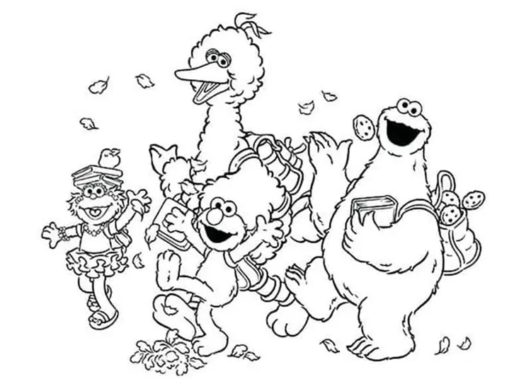 printable sesame street coloring pages
