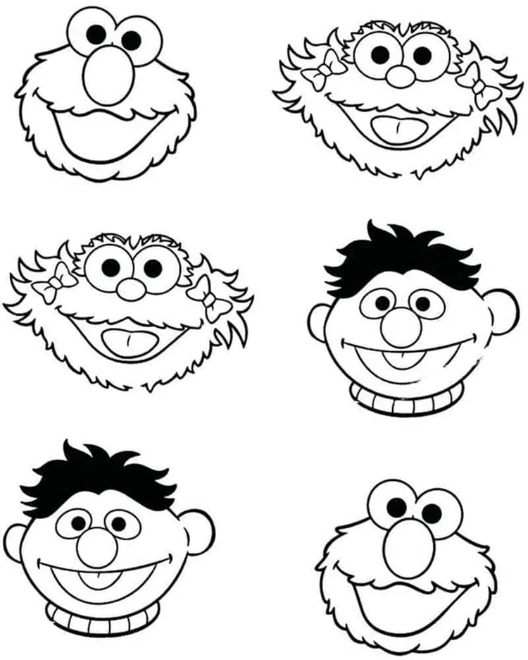 printable sesame street coloring pages pdf coloringfolder com