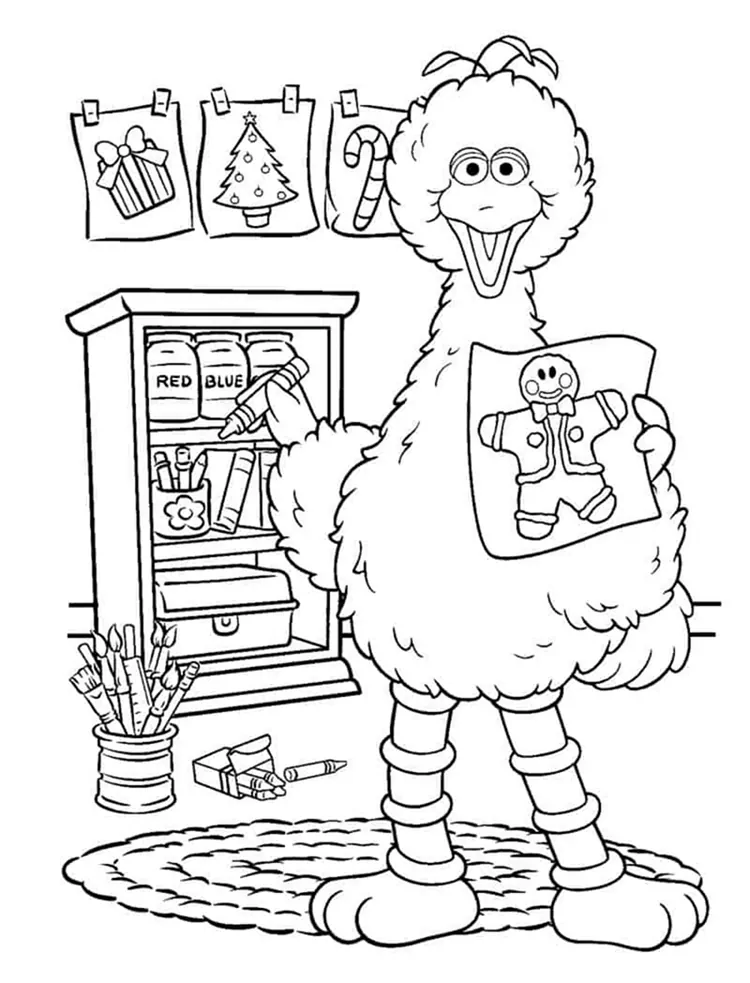 sesame street coloring pages