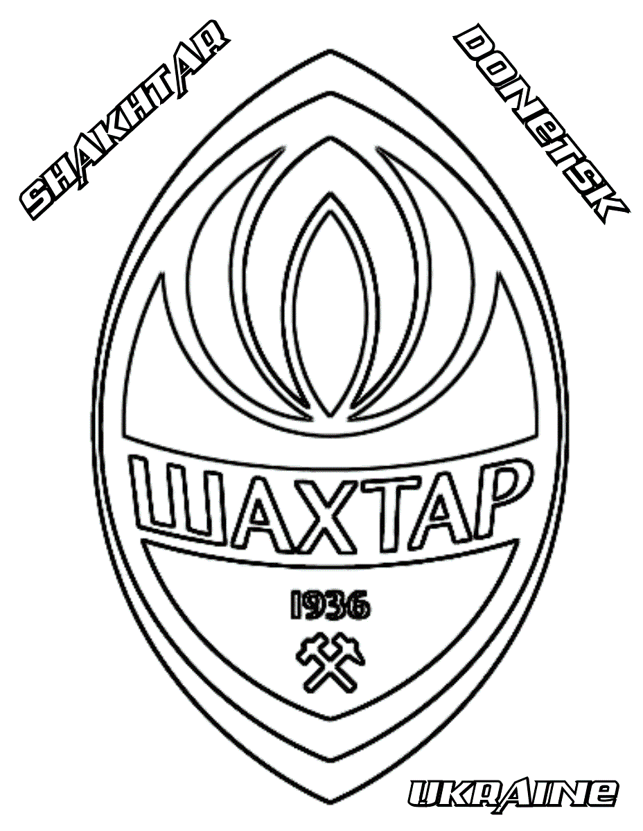 shakhtar donetsk coloring pages