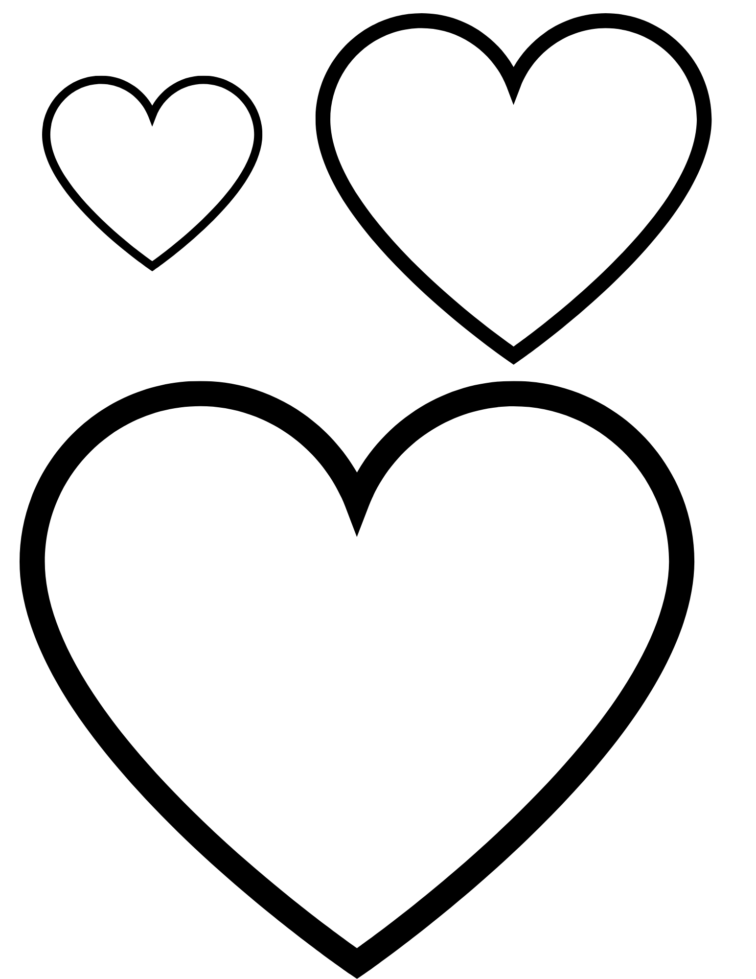 free heart shape coloring pages