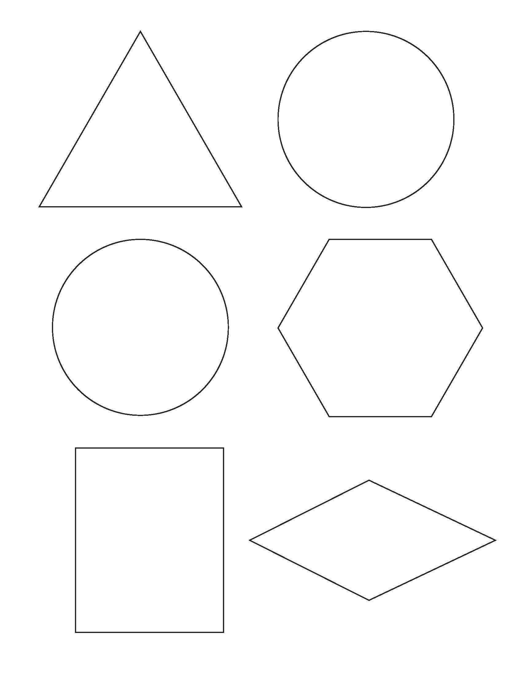 2d shape templates printable – pazzo free shape templates printable