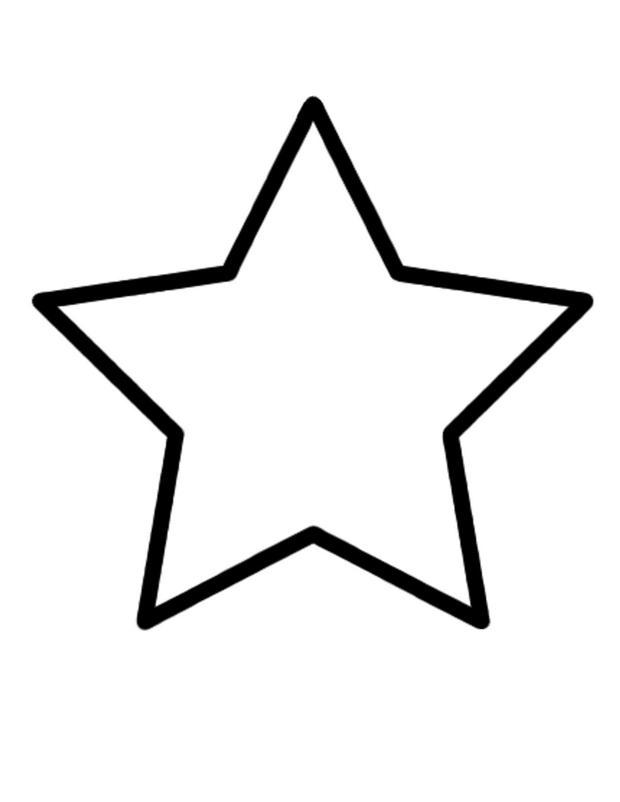 star shape coloring pages