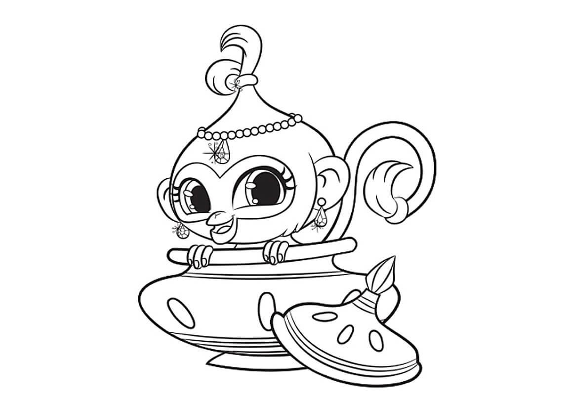 shimmer and shine coloring pages free