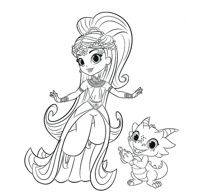 shimmer and shine coloring pages pdf
