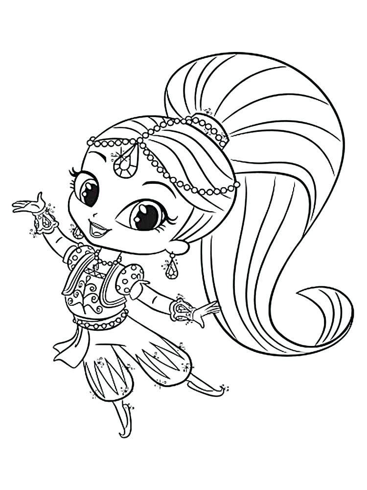 shimmer and shine mermaid coloring pages