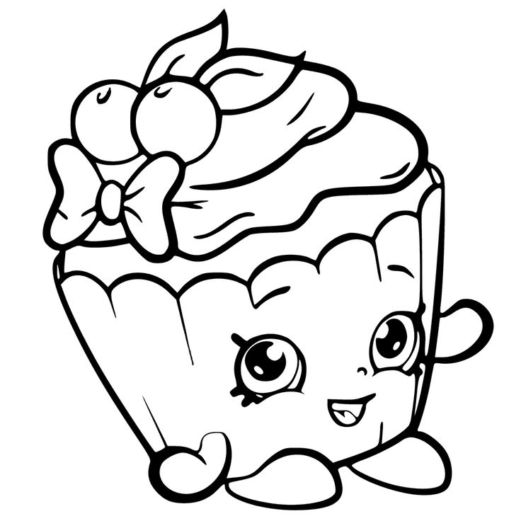 shopkin coloring pages cupcake queen