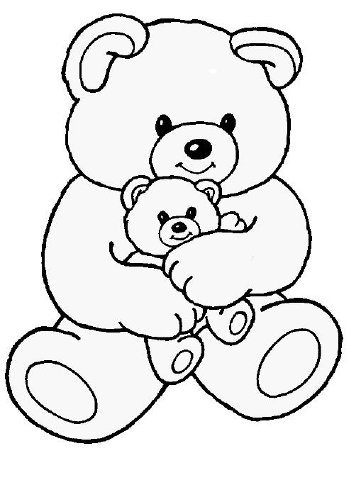 sitting polar bear coloring pages