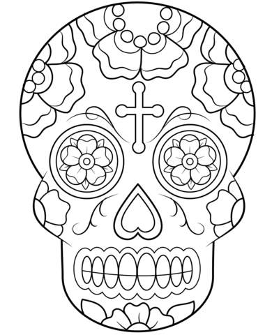 skull coloring pages printable
