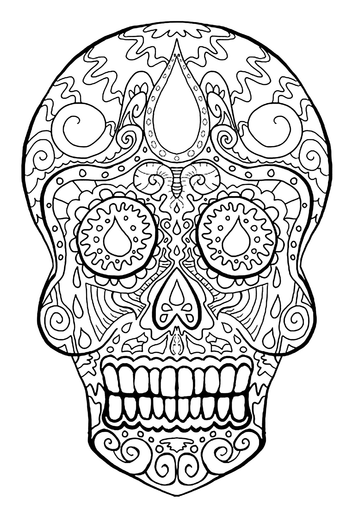 skull coloring pages