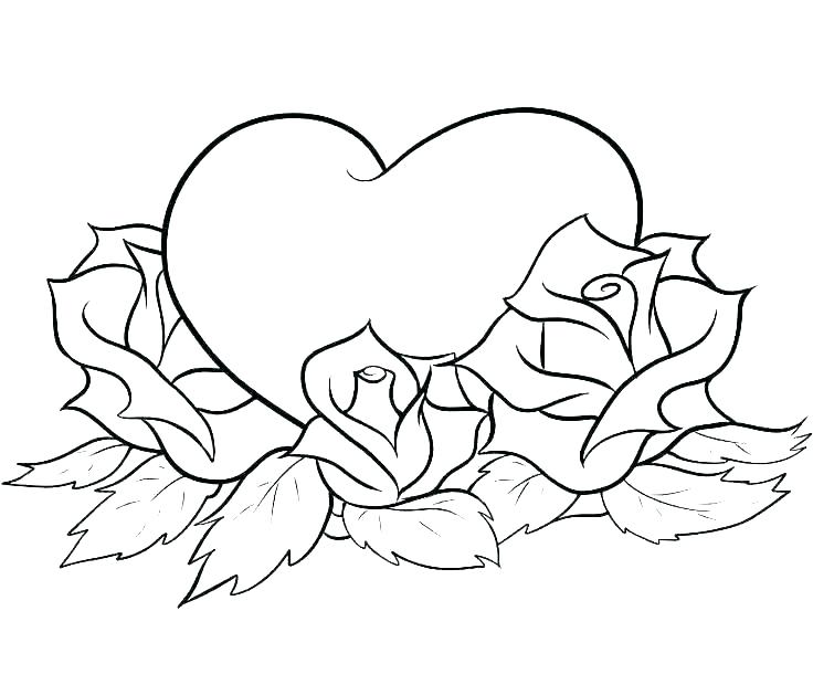 small heart coloring pages