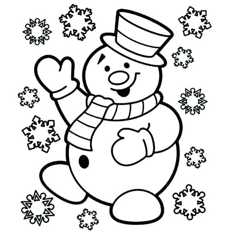 snowflake coloring page for kids