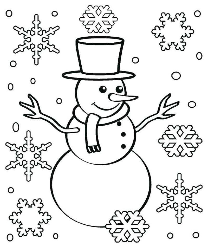 snowflake coloring page for toddlers