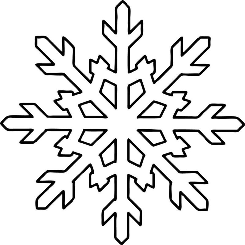 snowflake coloring page free