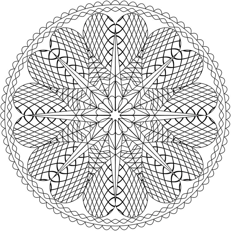 snowflake coloring page png