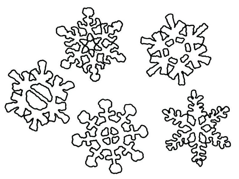 snowflake coloring page printable