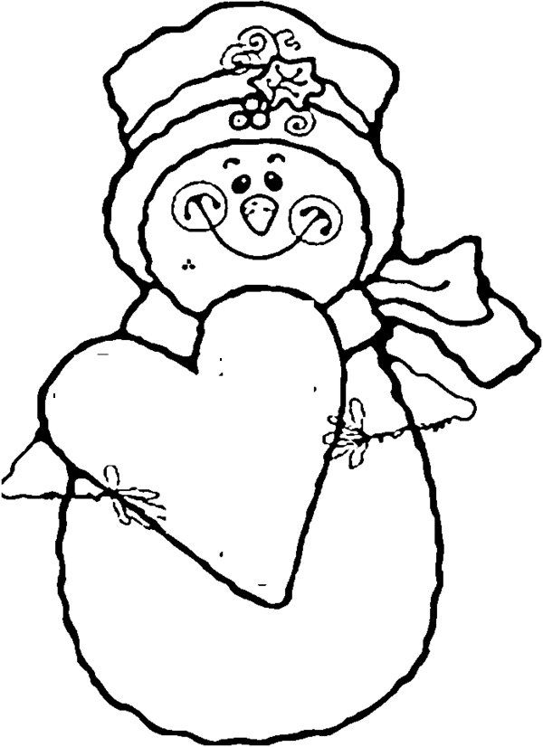 snowman coloring pages for preschool