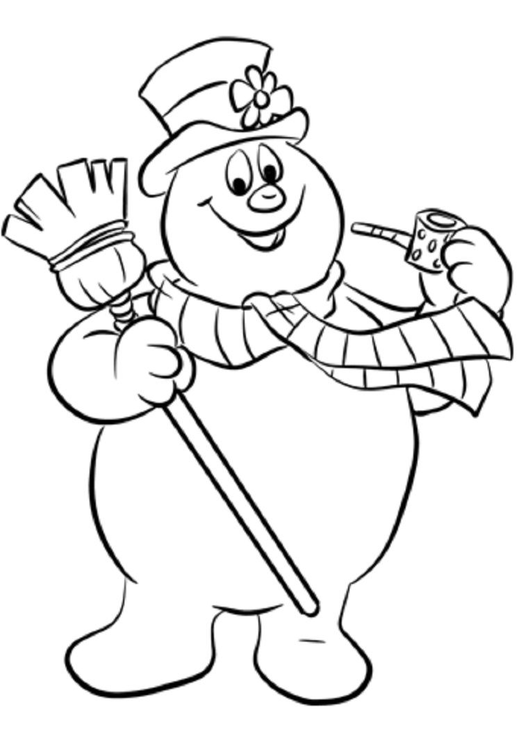 snowman coloring pages