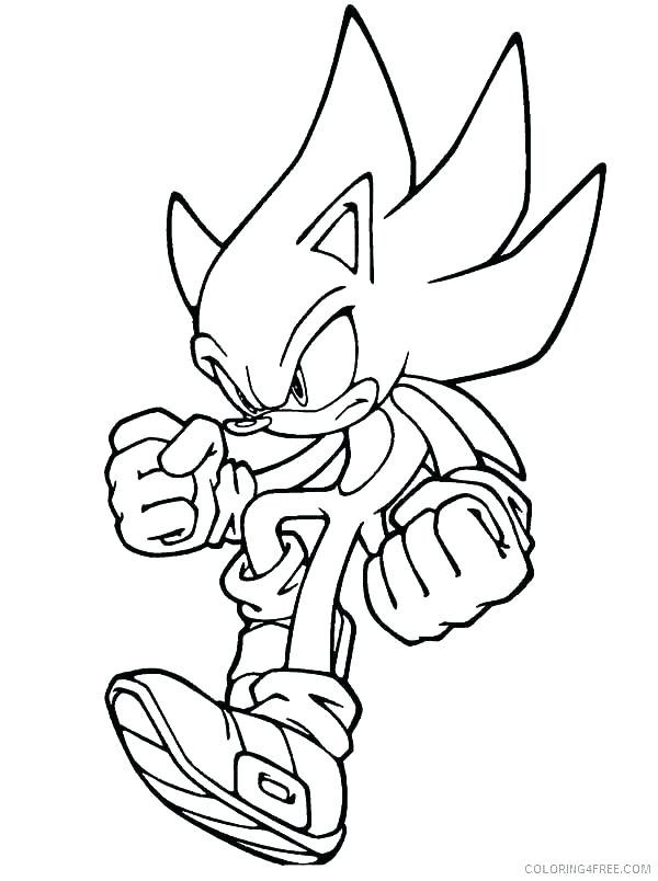 sonic coloring pages for kids