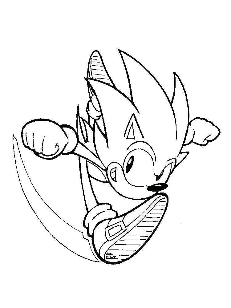 sonic the hedgehog coloring pages