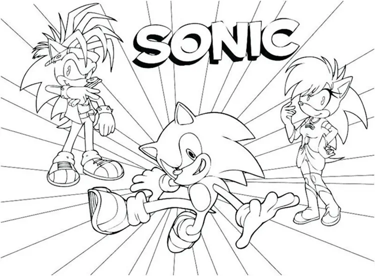 sonic the hedgehog coloring pages scrooge