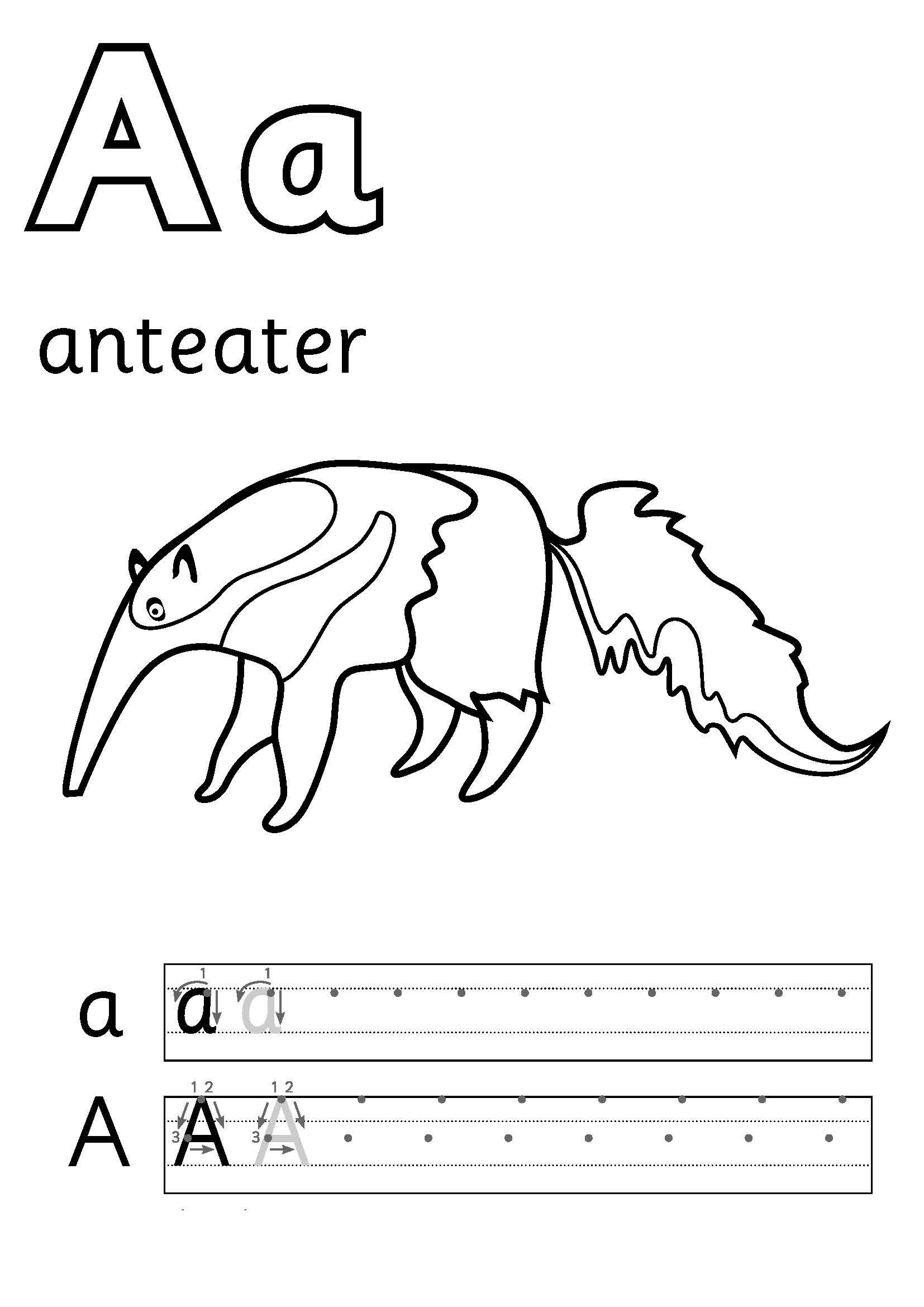 spanish alphabet coloring pages